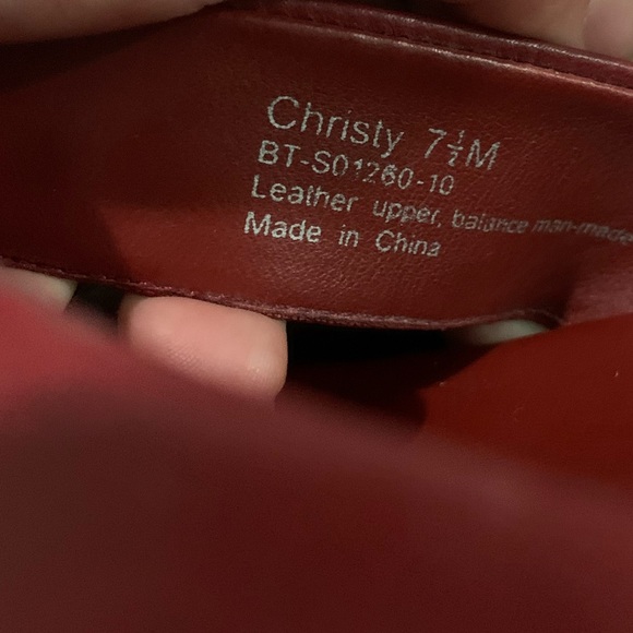Genuine Leather Red 90s Sandals - Picture 6 of 6